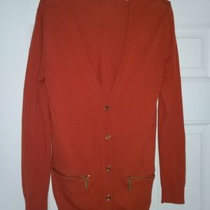 Michael Kors sweater cardigan Small orange sp
